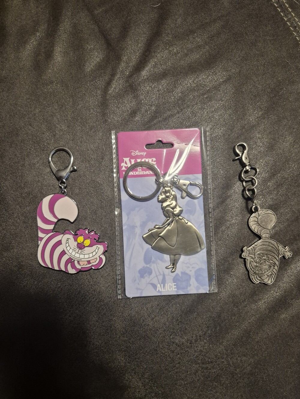 Disney alice in wonderland keychains